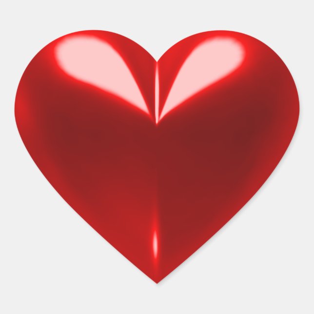 Liebe Herz-Aufkleber (Vorderseite)