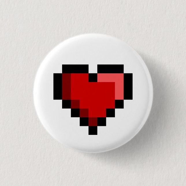 Liebe Herz Button (Vorderseite)