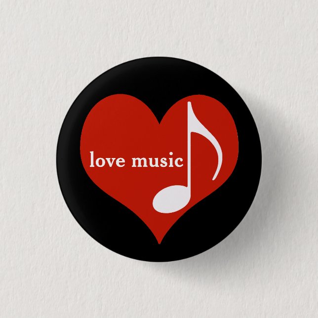Liebe - Herz Button (Vorderseite)