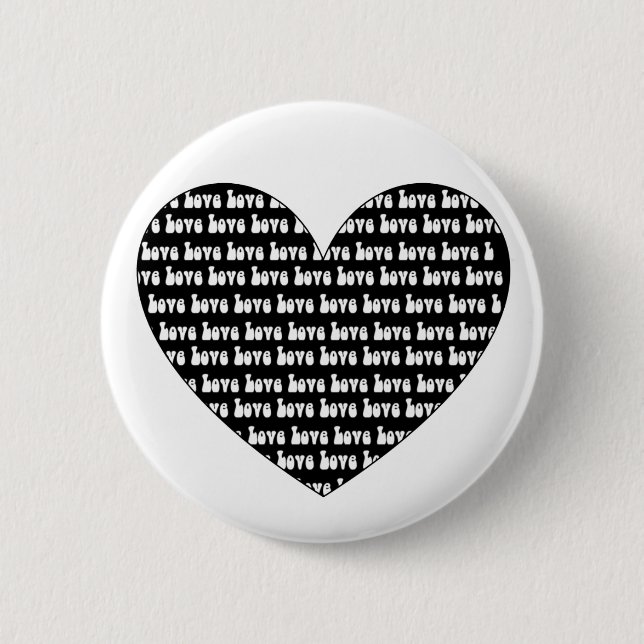 Liebe Herz Button (Vorderseite)