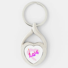 Liebe Herz der Schlüsselkette "Zipper Charm" Schlüsselanhänger