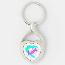Liebe Herz der Schlüsselkette "Zipper Charm"
