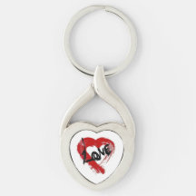 Liebe Herz der Schlüsselkette "Zipper Charm"