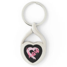Liebe Herz der Schlüsselkette "Zipper Charm"
