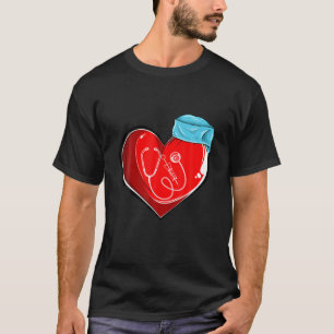 Liebe Herz Doctor Valentinstag Funny Jobs Männer W T-Shirt