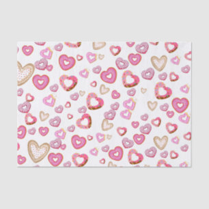 Liebe Herz Donuts Süßgebäck Pink Valentine Seidenpapier