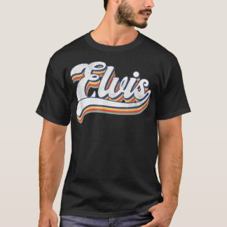 Liebe Herz Elvis Name Personalisiert GrungeVintage T-Shirt