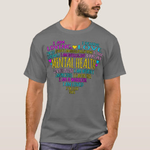 Liebe Herz Fakten Psychische Gesundheitsbewusstsei T-Shirt