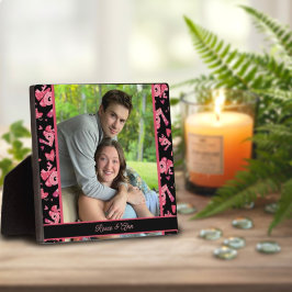 Liebe Herz Foto Individualisierte Namen Fotoplatte