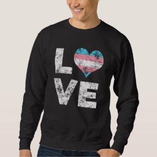 Liebe Herz Gay Transgender Flag Gemeinschaftspreis Sweatshirt