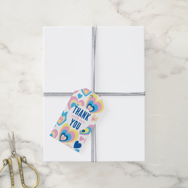 Liebe Herz. Geschenkanhänger (Mit Garn)