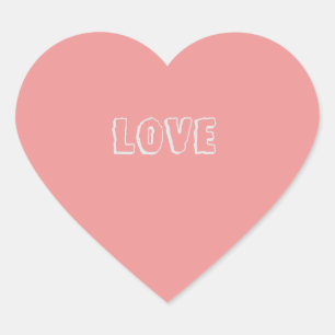 Liebe Herz Herz-Aufkleber