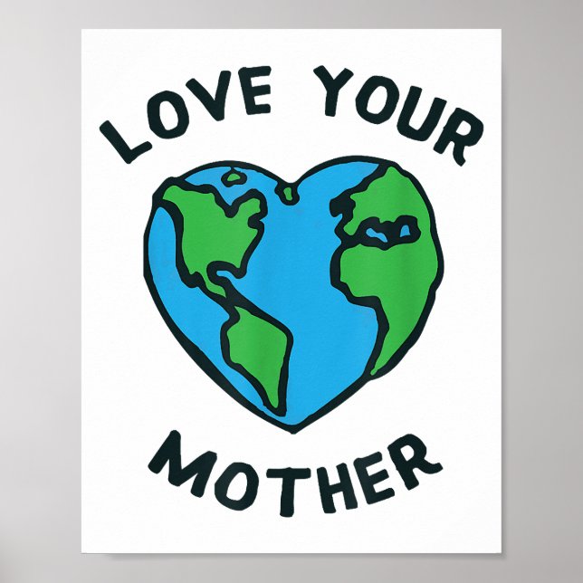 Liebe - Herz Ihrer Mutter Erde Poster (Vorne)