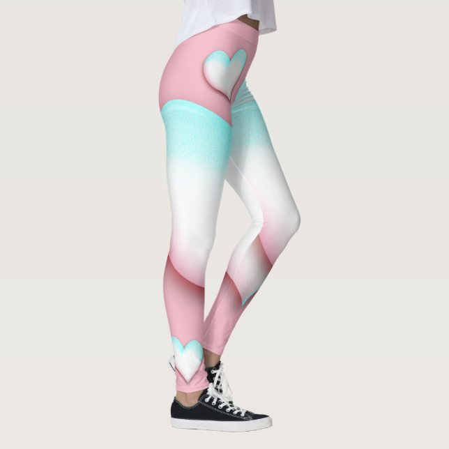Liebe Herz-Leggings Leggings (Rechts)