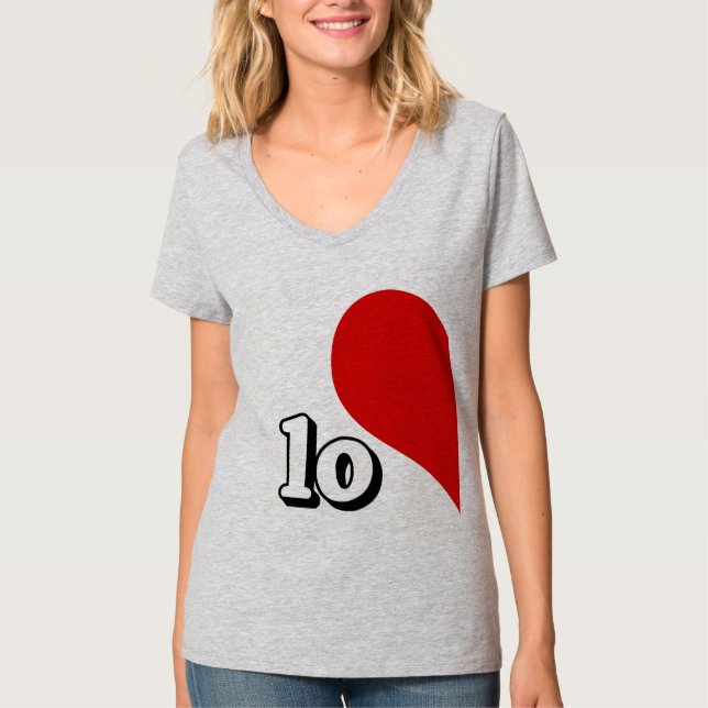 LIEBE-HERZ-LINKS SEITE - .PNG T-Shirt (Vorderseite)