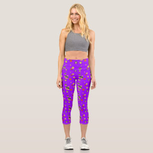 Liebe, Herz, lustig, Mädchen Emoji auf neunzig lil Capri Leggings
