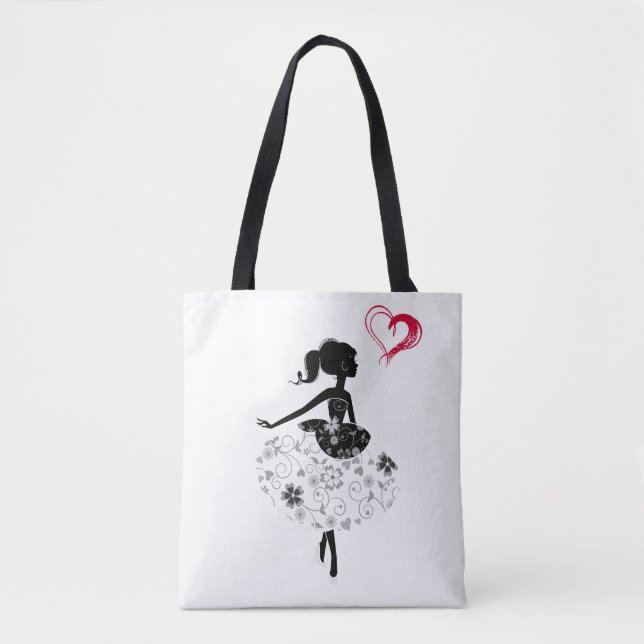 Liebe-Herz-Mädchen-Taschen-Tasche Tasche (Vorderseite)