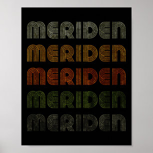Liebe Herz Meriden T-Shirt Grunge Vintager Stil Sc Poster