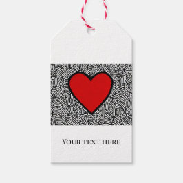 Liebe Herz mit doodle Geschenkmarke kreieren Ihre  Geschenkanhänger