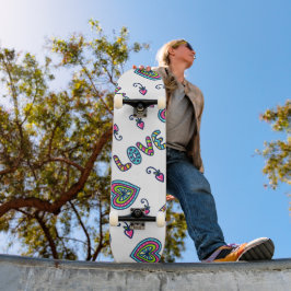 Liebe Herz Modernes Muster Skateboard