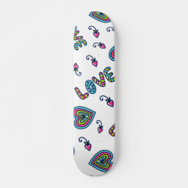 Liebe Herz Modernes Muster Skateboard