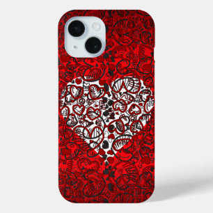 Liebe Herz Muster Red iPhone Case