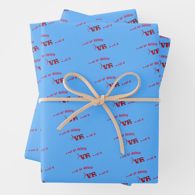 Liebe Herz Personalisiert Geschenkpapier Set (Beispiel)