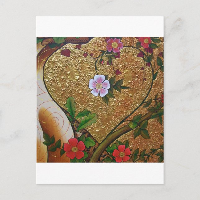 Liebe Herz Postkarte (Vorderseite)