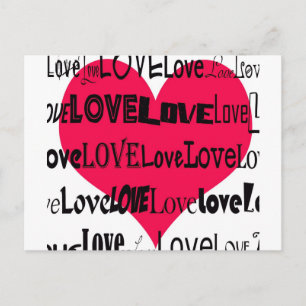 Liebe Herz Postkarte