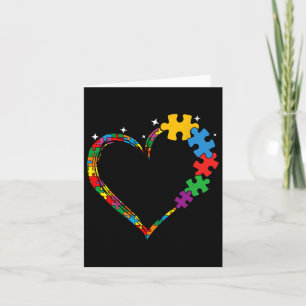 Liebe Herz Puzzle Stücke Männer Frauen Kinder Auti Karte