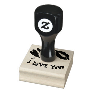 Liebe Herz Romantische Kiss-Liebe Schicksal des Sc Gummistempel
