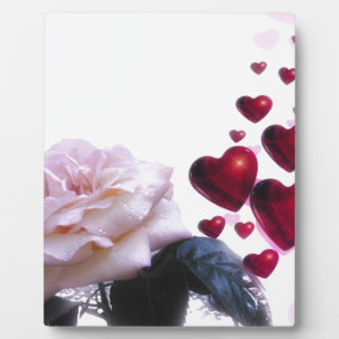 Liebe-Herz-Rosen-Blüten-Blumen-Schicksals-Natur Fotoplatte