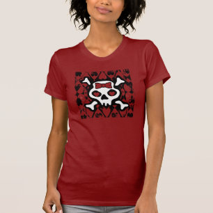 Liebe-Herz-Schädel T-Shirt