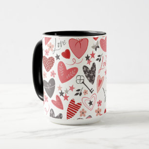 Liebe Herz, Schlüssel Tasse