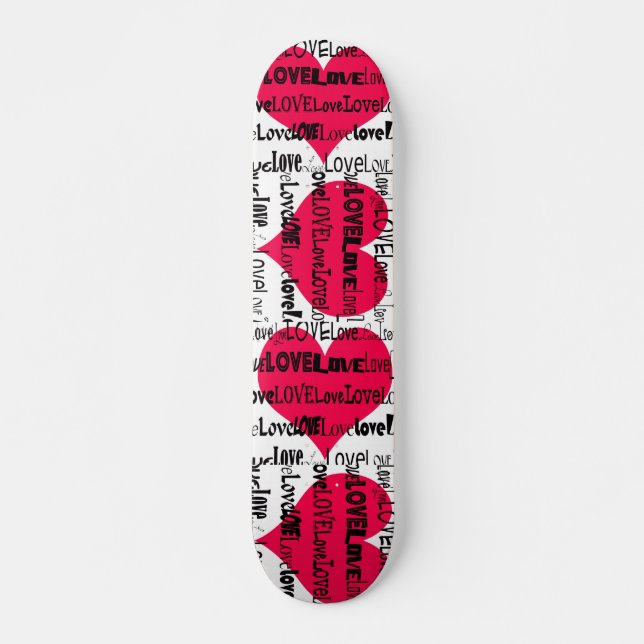 Liebe-Herz-Skateboard Skateboard (Vorne)