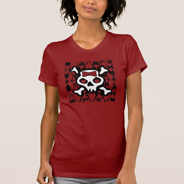 Liebe Herz Skull T-Shirt (Vorderseite)