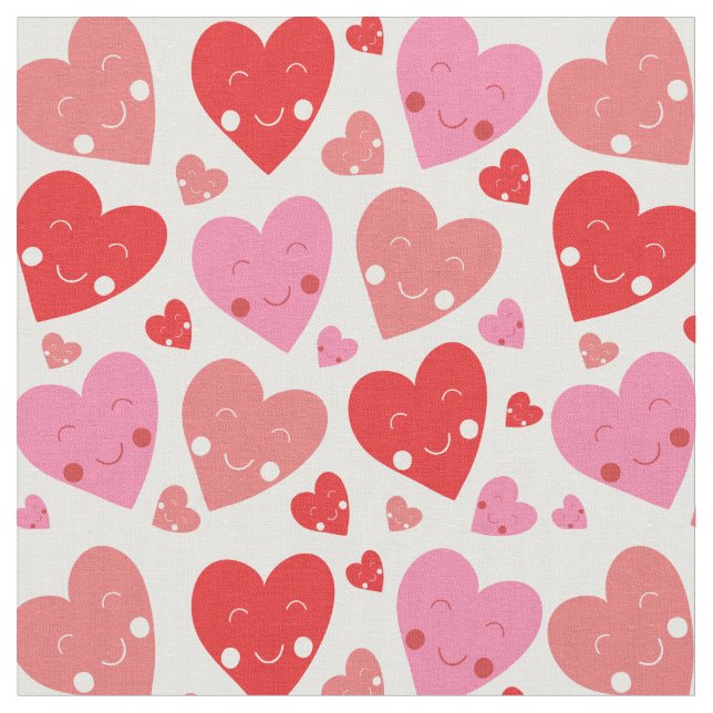 Liebe Herz Stoff (Nahaufnahme)