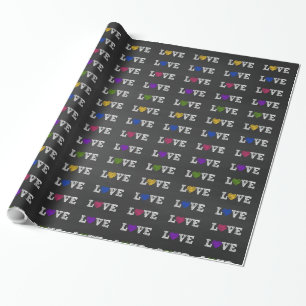 Liebe-Herz-Tafel-Verpackungs-Papier Geschenkpapier