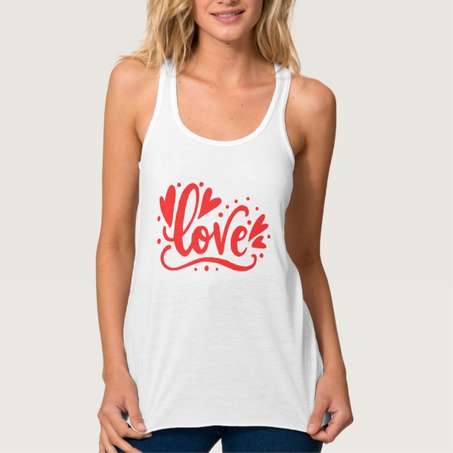 Liebe - Herz Tank Top (Vorderseite)