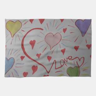 Liebe Herz Teetuch Geschirrtuch