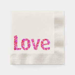 LIEBE Herz-Text-Servietten Serviette