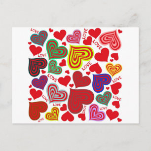 Liebe - Herz und Liebe Postkarte