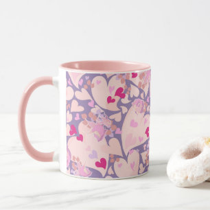 Liebe Herz und Rose Tasse