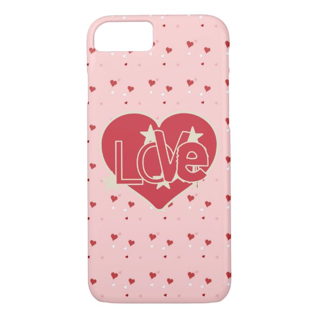 Liebe Herz und Sterne Case-Mate iPhone Hülle (Rückseite)