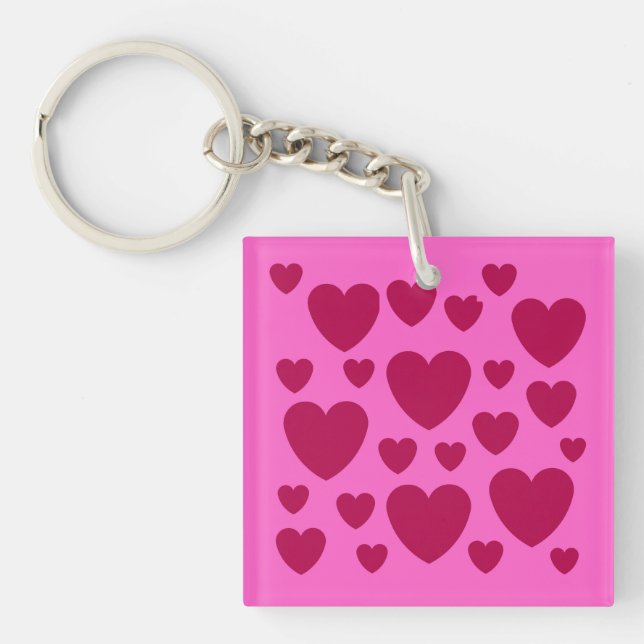 LIEBE HERZ VALENTINE GIFT FREUND, EHEFRAU, FREUND SCHLÜSSELANHÄNGER (Vorderseite)