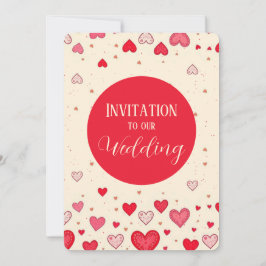 Liebe, Herz, Valentine, Hochzeit - Einladung
