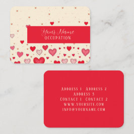 Liebe, Herz, Valentine, Hochzeit - Visitenkarte