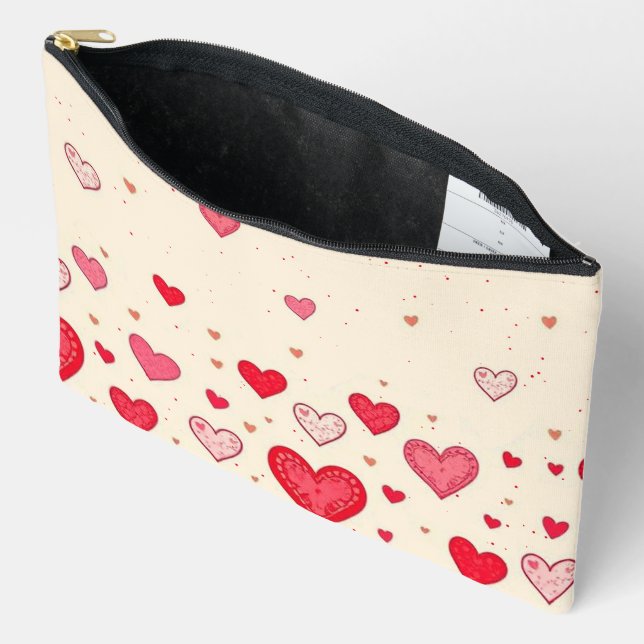Liebe Herz Valentines Wedding - Kosmetische Tasche (Offen)