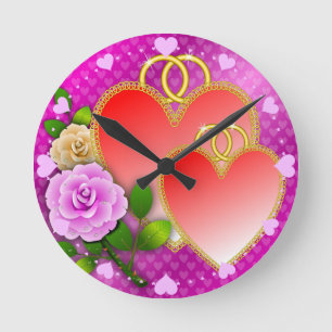 Liebe Herz Valentinstag-20362 Runde Wanduhr