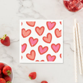 Liebe Herz Valentinstag Serviette